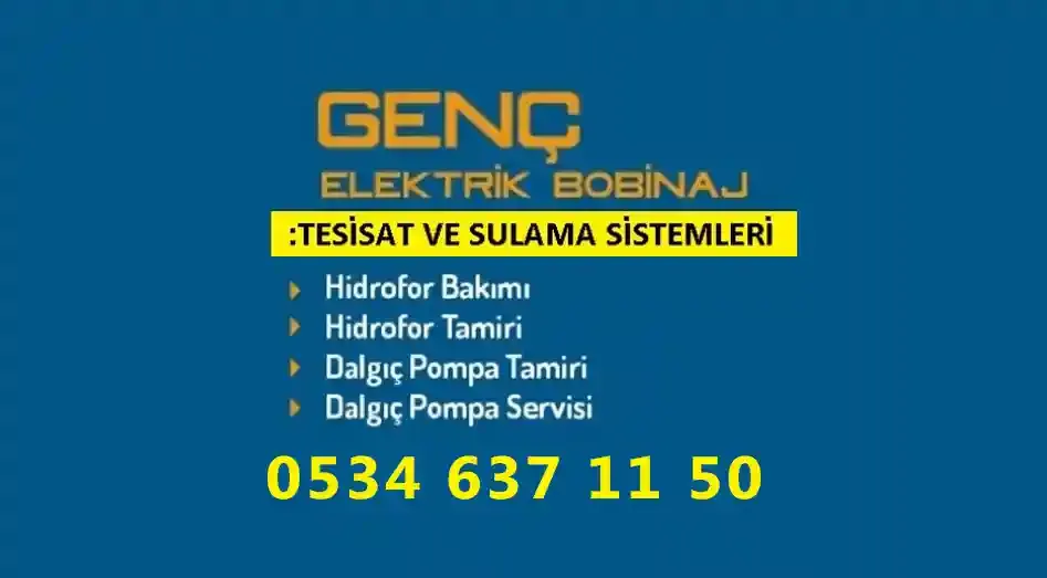 Hidrofor Tamiri Servisi Dalgic Pompa Tamiri Genç Elektirik